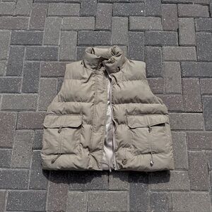 Khaki Puffer vest